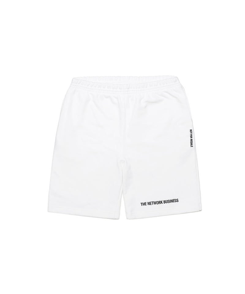 Basic Line Sweat Shorts - White