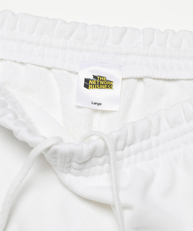Basic Line Sweat Shorts - White