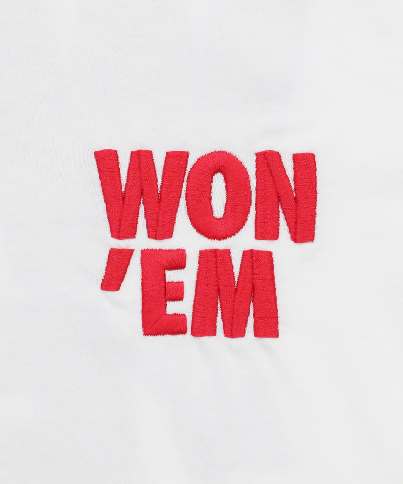 WON'EM Tee - Wht x Red