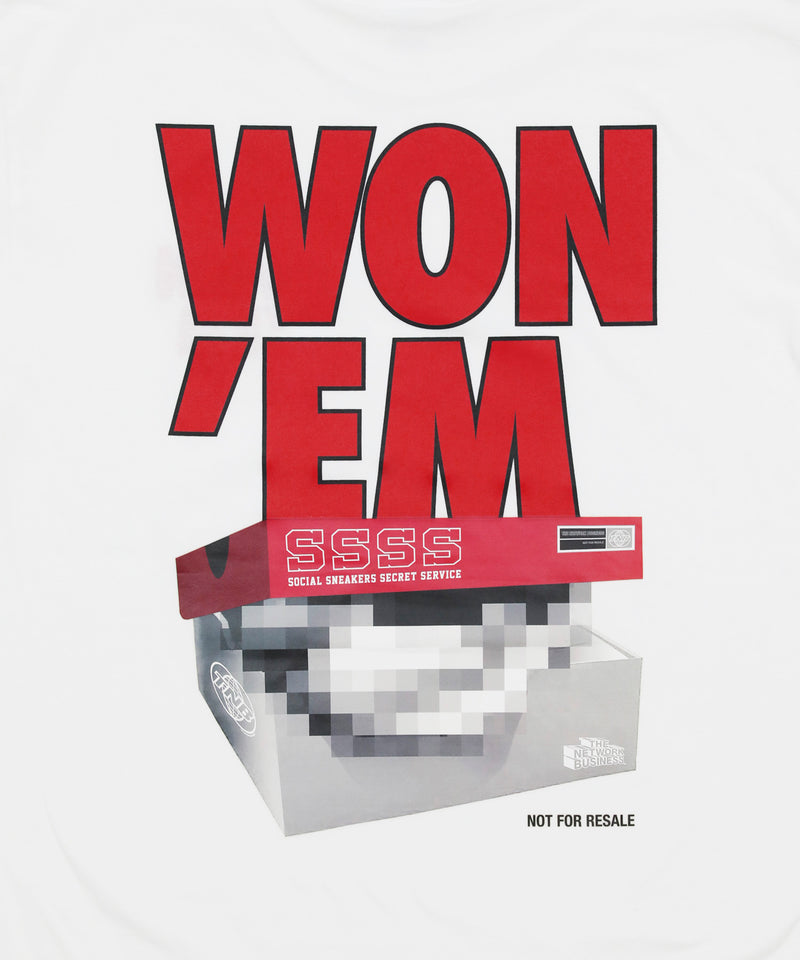 WON'EM Tee - Wht x Red