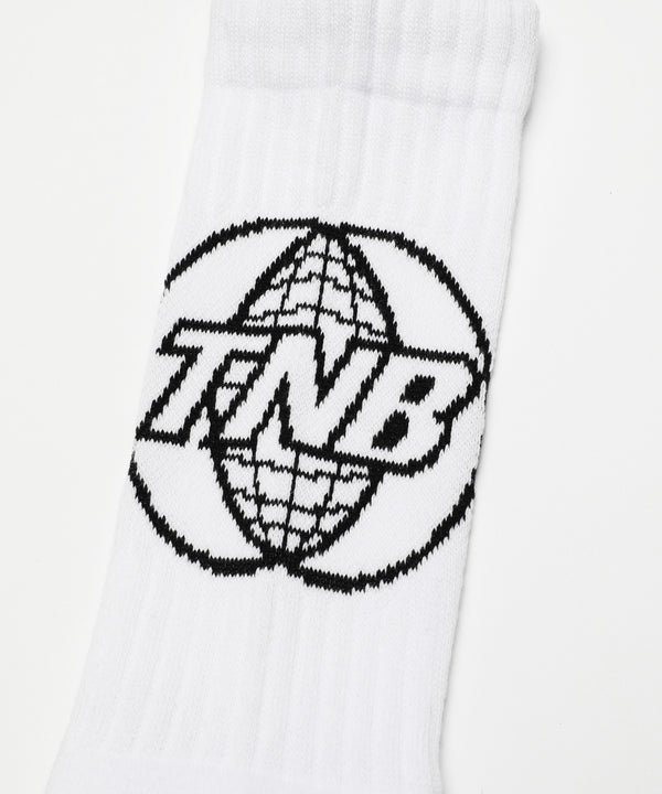 TNB Logo Socks - White