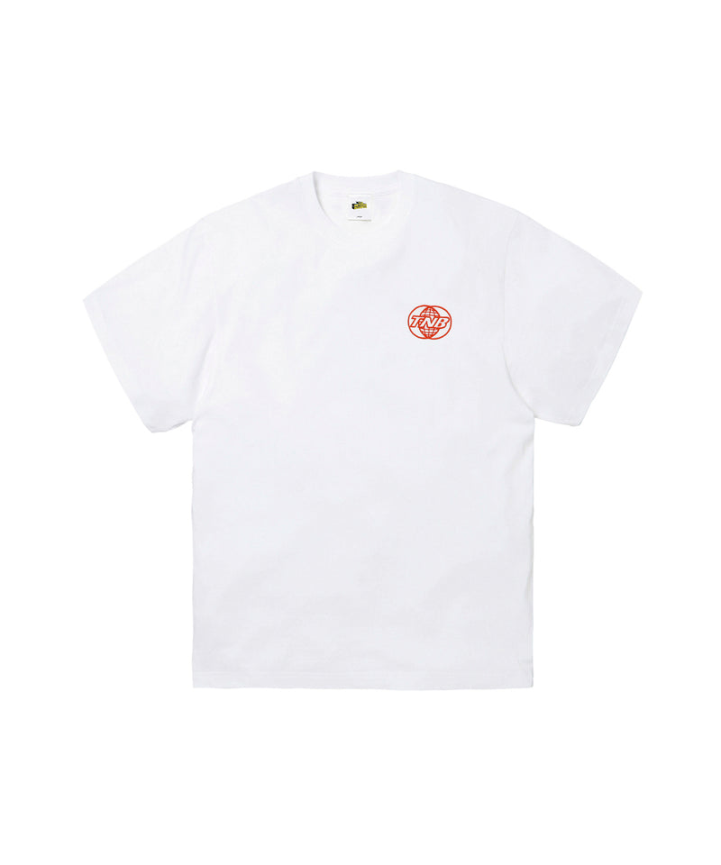 WING TEE - Wht x Red