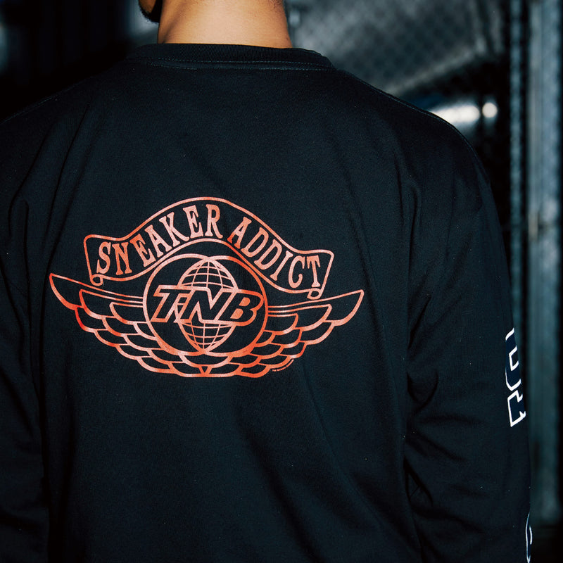 THE NETWORK BUSINESS L/S T-SHIRT BRED
