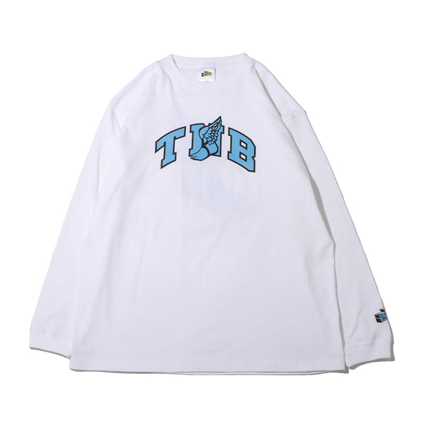 TNB WING FOOT L/S TEE (WHITE)