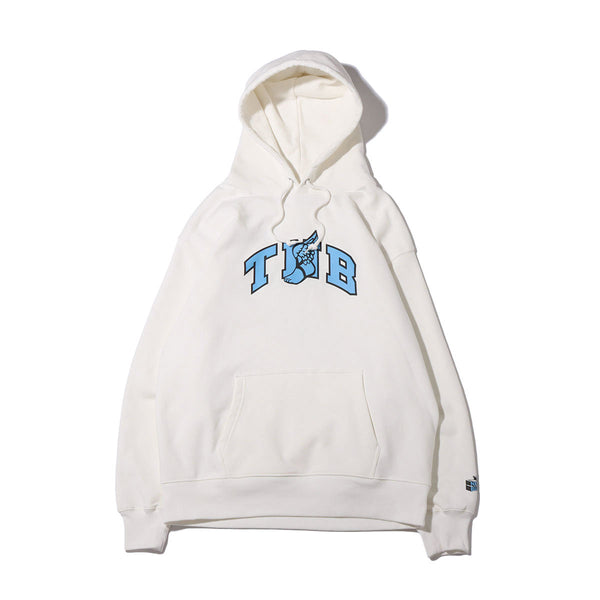 TNB WING FOOT PULL OVER HOODIE (WHITE)