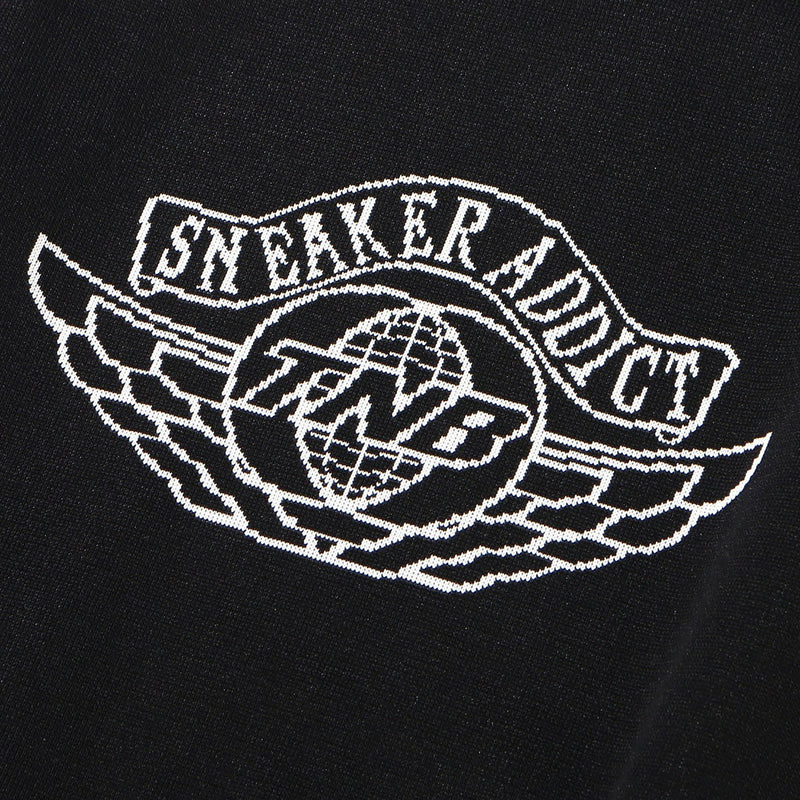 TNB Wing Logo Knit Sweat --Black